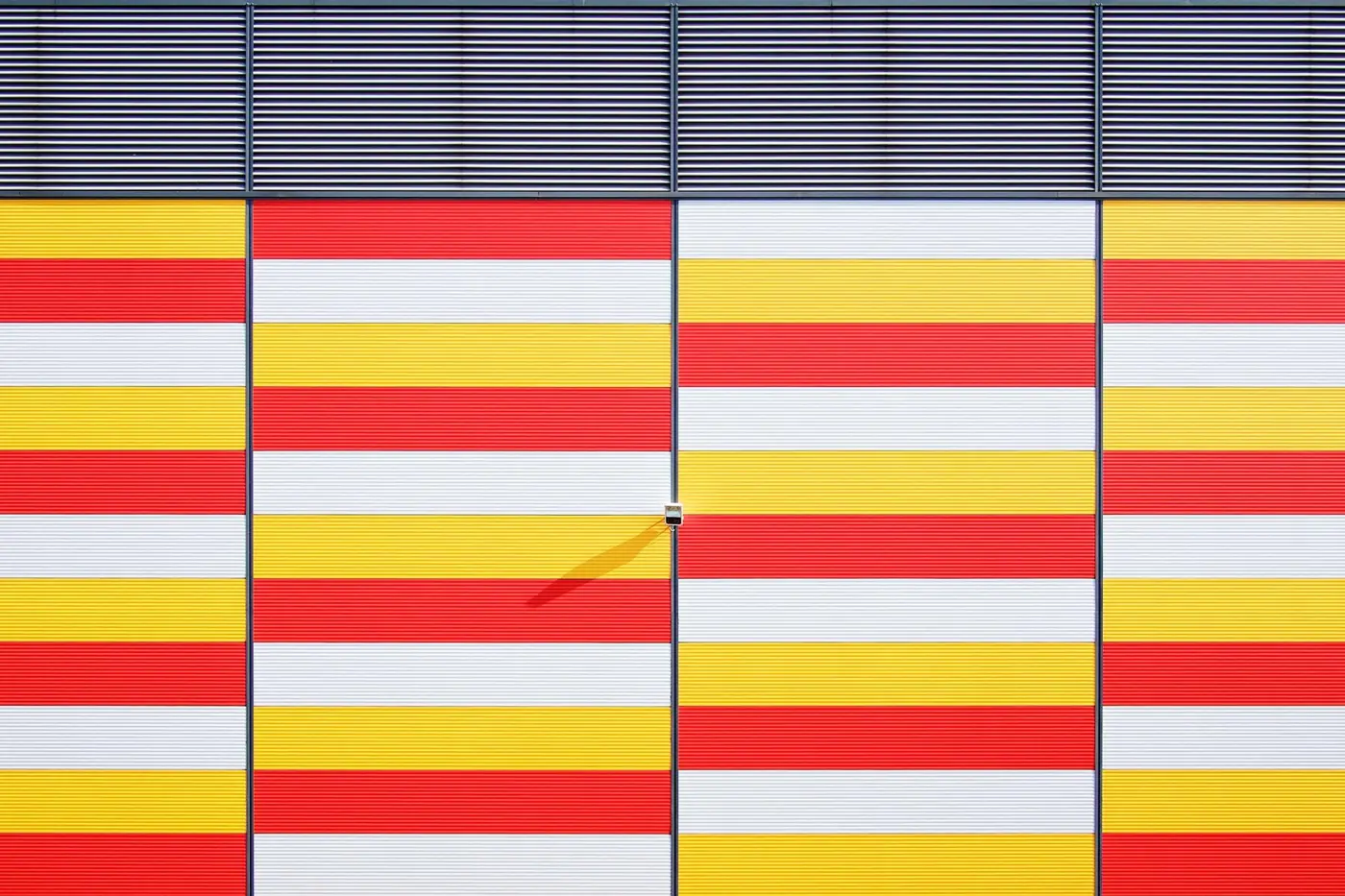 Red, yellow and white striped pattern
